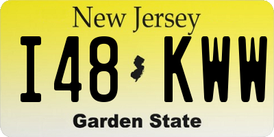 NJ license plate I48KWW
