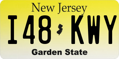 NJ license plate I48KWY
