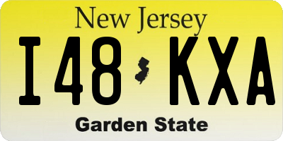 NJ license plate I48KXA