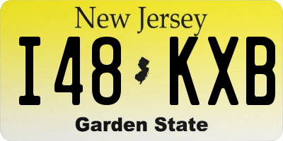 NJ license plate I48KXB