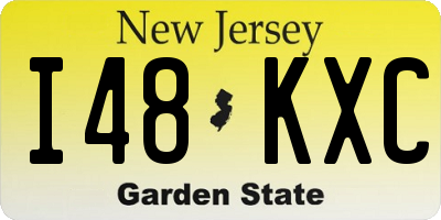 NJ license plate I48KXC