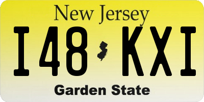 NJ license plate I48KXI