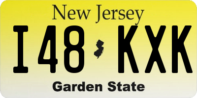 NJ license plate I48KXK