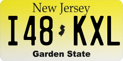 NJ license plate I48KXL
