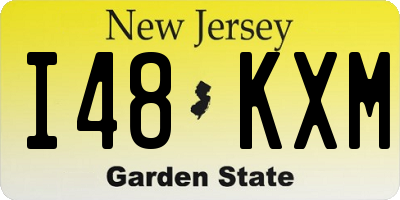 NJ license plate I48KXM