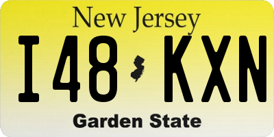 NJ license plate I48KXN
