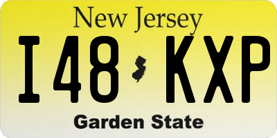NJ license plate I48KXP