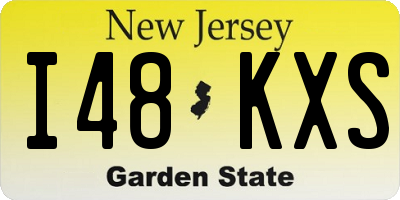 NJ license plate I48KXS