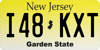 NJ license plate I48KXT