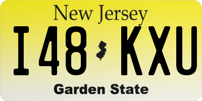 NJ license plate I48KXU