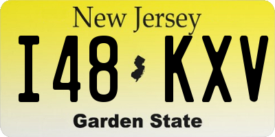 NJ license plate I48KXV