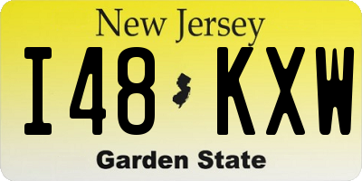 NJ license plate I48KXW