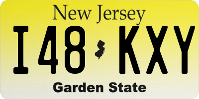NJ license plate I48KXY