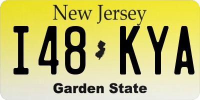 NJ license plate I48KYA