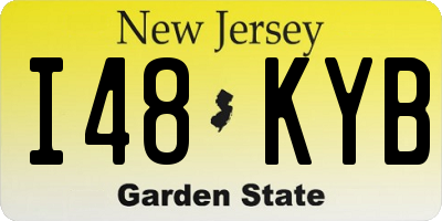 NJ license plate I48KYB
