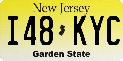 NJ license plate I48KYC