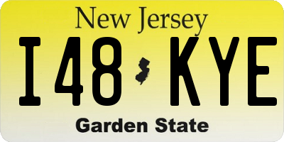 NJ license plate I48KYE