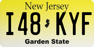 NJ license plate I48KYF