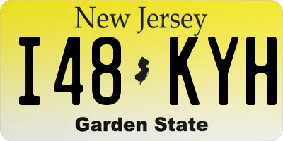 NJ license plate I48KYH