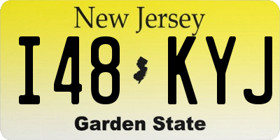 NJ license plate I48KYJ