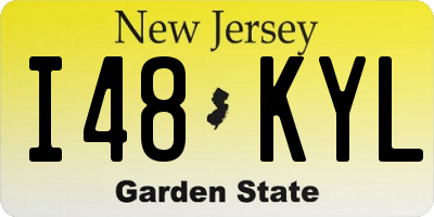 NJ license plate I48KYL