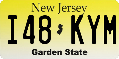 NJ license plate I48KYM