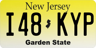 NJ license plate I48KYP