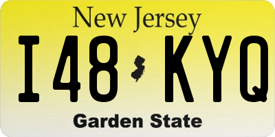 NJ license plate I48KYQ