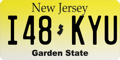 NJ license plate I48KYU