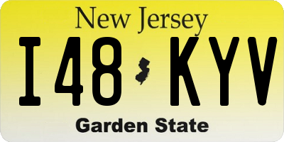 NJ license plate I48KYV