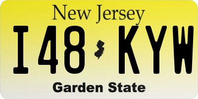 NJ license plate I48KYW