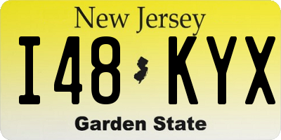 NJ license plate I48KYX