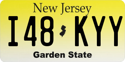 NJ license plate I48KYY