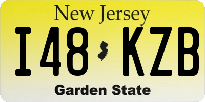 NJ license plate I48KZB