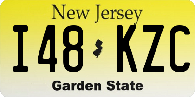 NJ license plate I48KZC