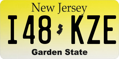 NJ license plate I48KZE