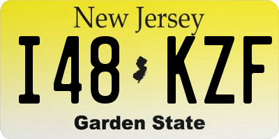 NJ license plate I48KZF