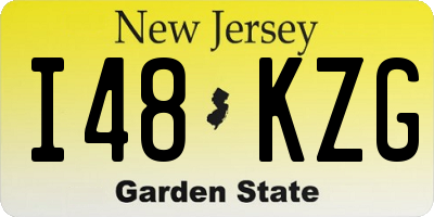 NJ license plate I48KZG