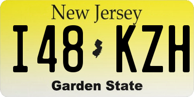 NJ license plate I48KZH