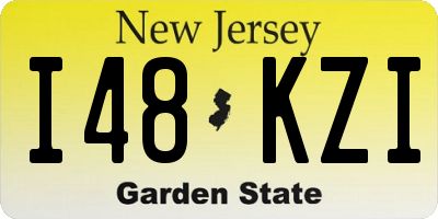 NJ license plate I48KZI