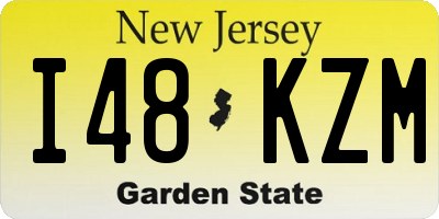 NJ license plate I48KZM