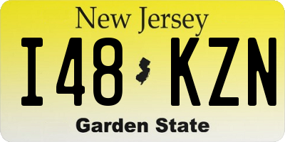 NJ license plate I48KZN