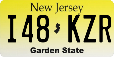 NJ license plate I48KZR