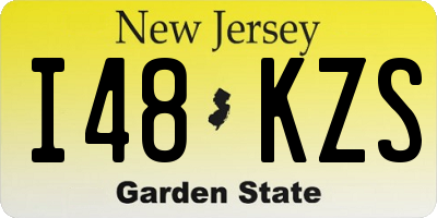 NJ license plate I48KZS