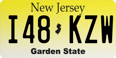 NJ license plate I48KZW