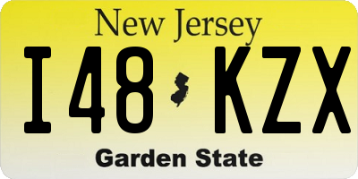 NJ license plate I48KZX