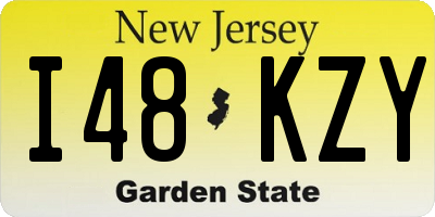 NJ license plate I48KZY
