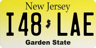 NJ license plate I48LAE