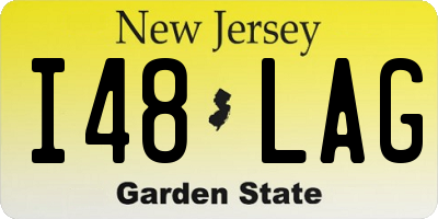 NJ license plate I48LAG