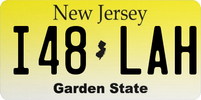 NJ license plate I48LAH